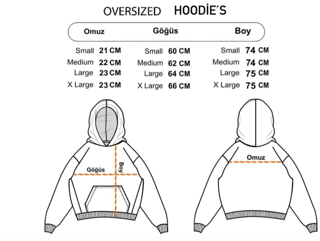 Oversize kapşonlu hodi