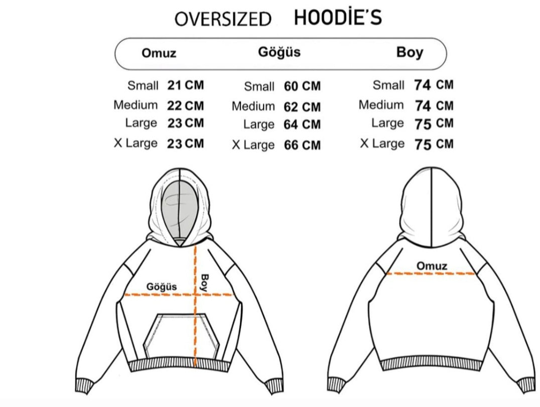 Oversize kapşonlu hodi