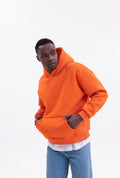 Yıkamalı Hoodie Turuncu